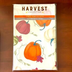 Autumn Thanksgiving Pumpkin Tablecloth 52in x 52in (52” x 52”) #2